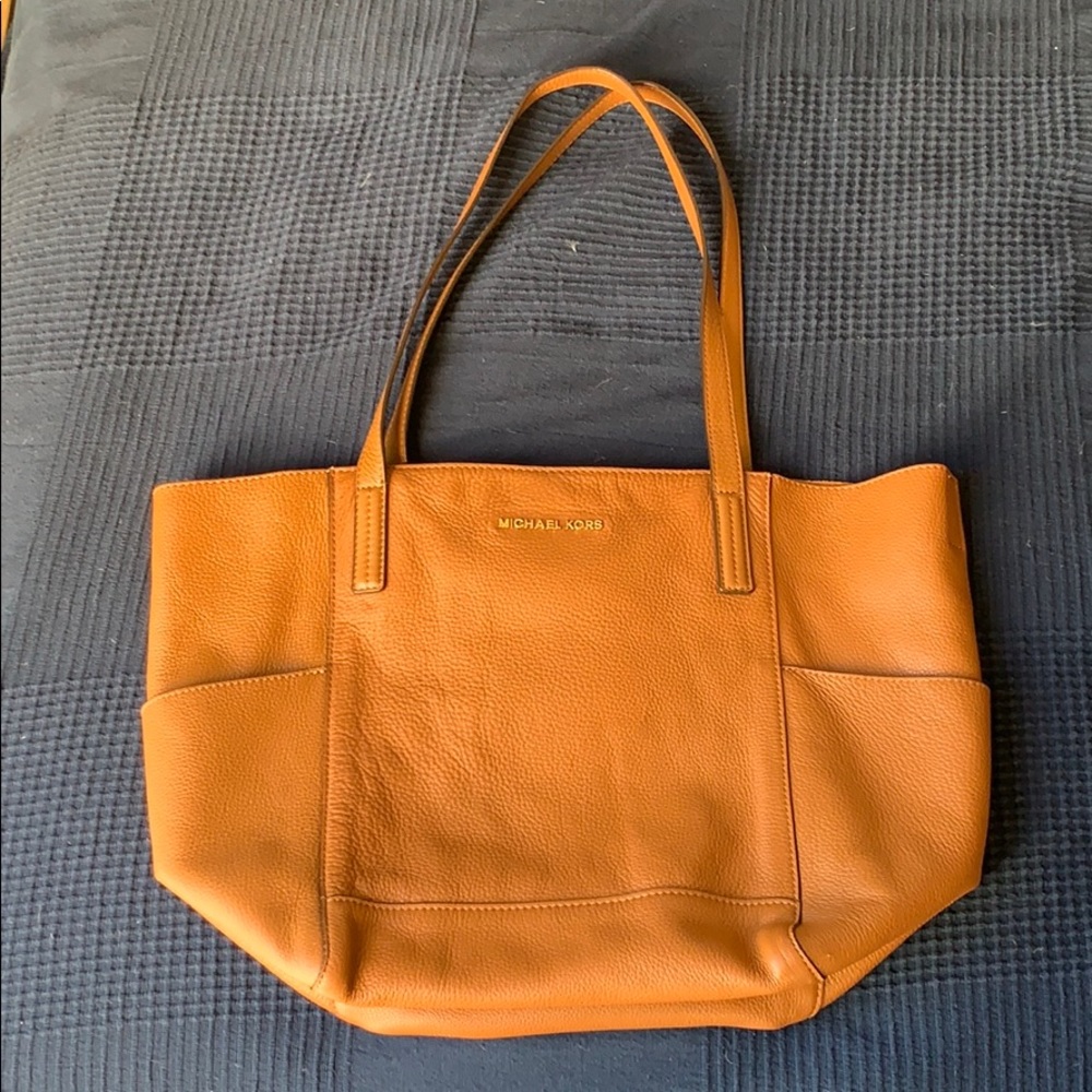 Michael Kors Cognac Leather Tote
